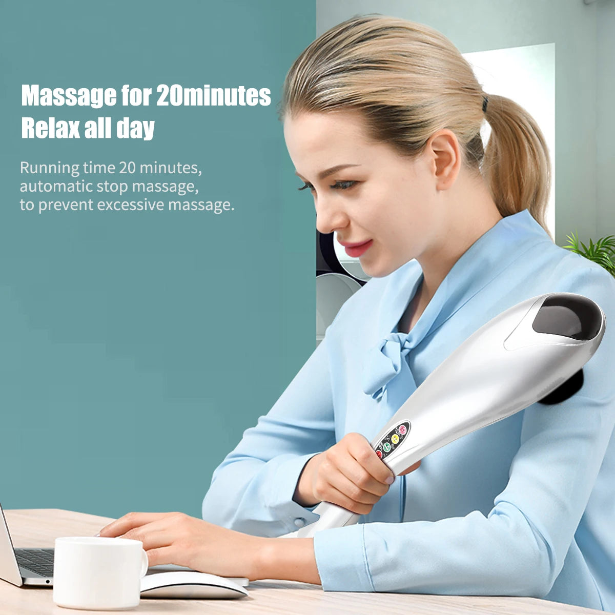 Vibration Plate Pro Massager HX | Vibrating Body Massager for Neck, Back, & Muscle Pain Relief