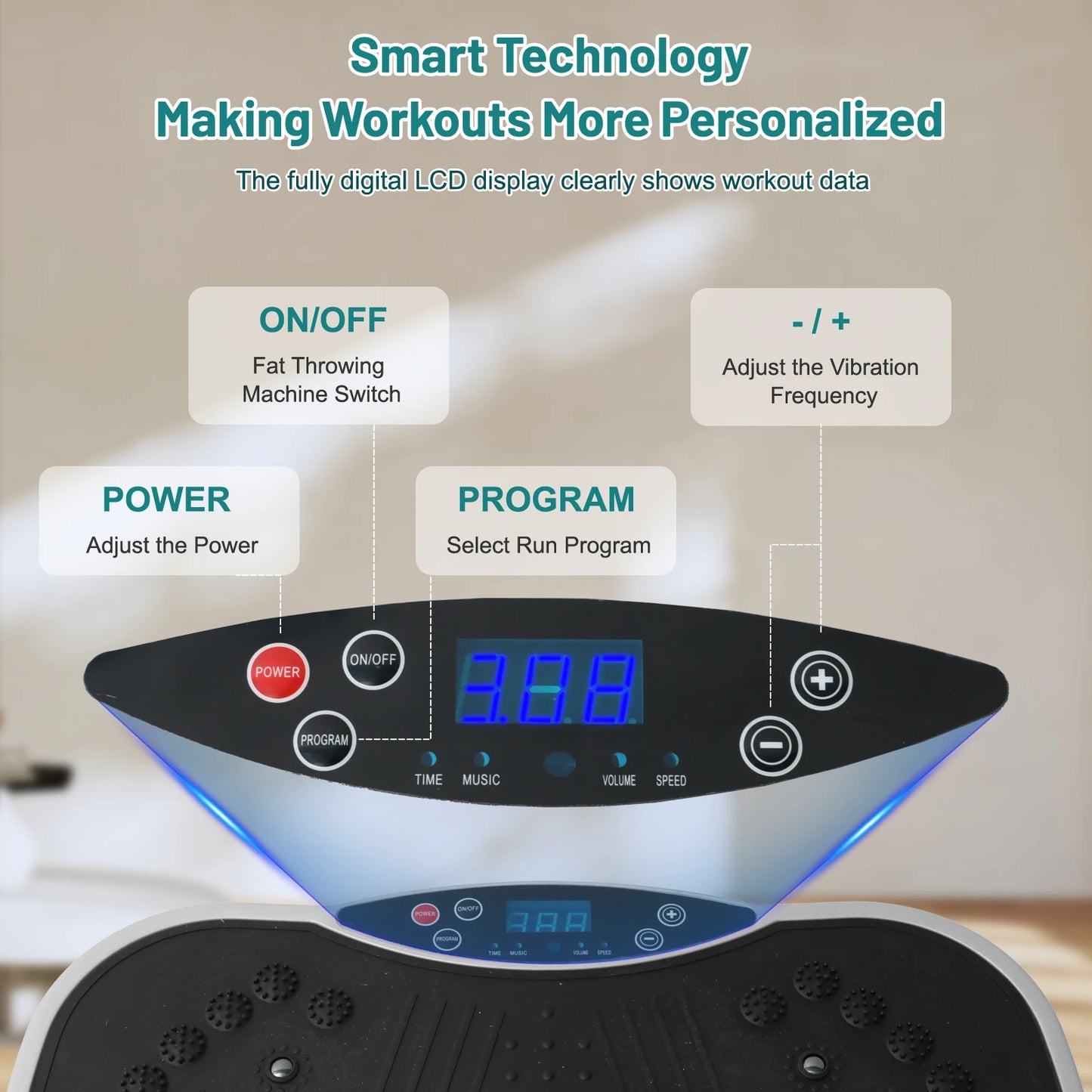 Vibration Plate Pro X4 | Full Body Workout, Weight Loss, Muscle Strength, and Flexibility