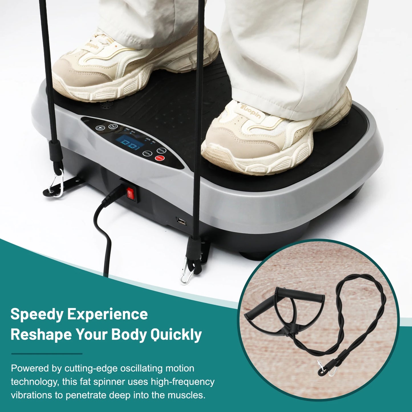 Vibration Plate Pro X4 | Full Body Workout, Weight Loss, Muscle Strength, and Flexibility