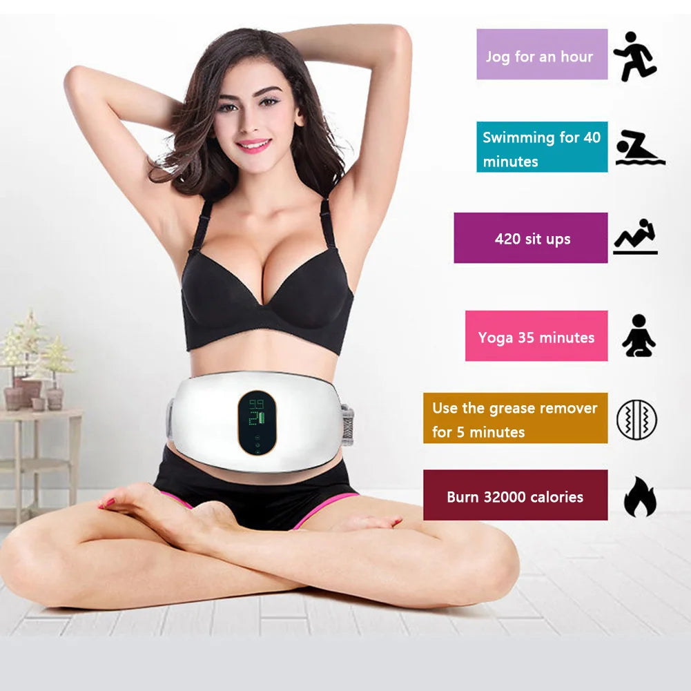Vibration Plate Pro Ab | Electric Abdominal Slimming Massager Belt for Fat Burning & Body Shaping