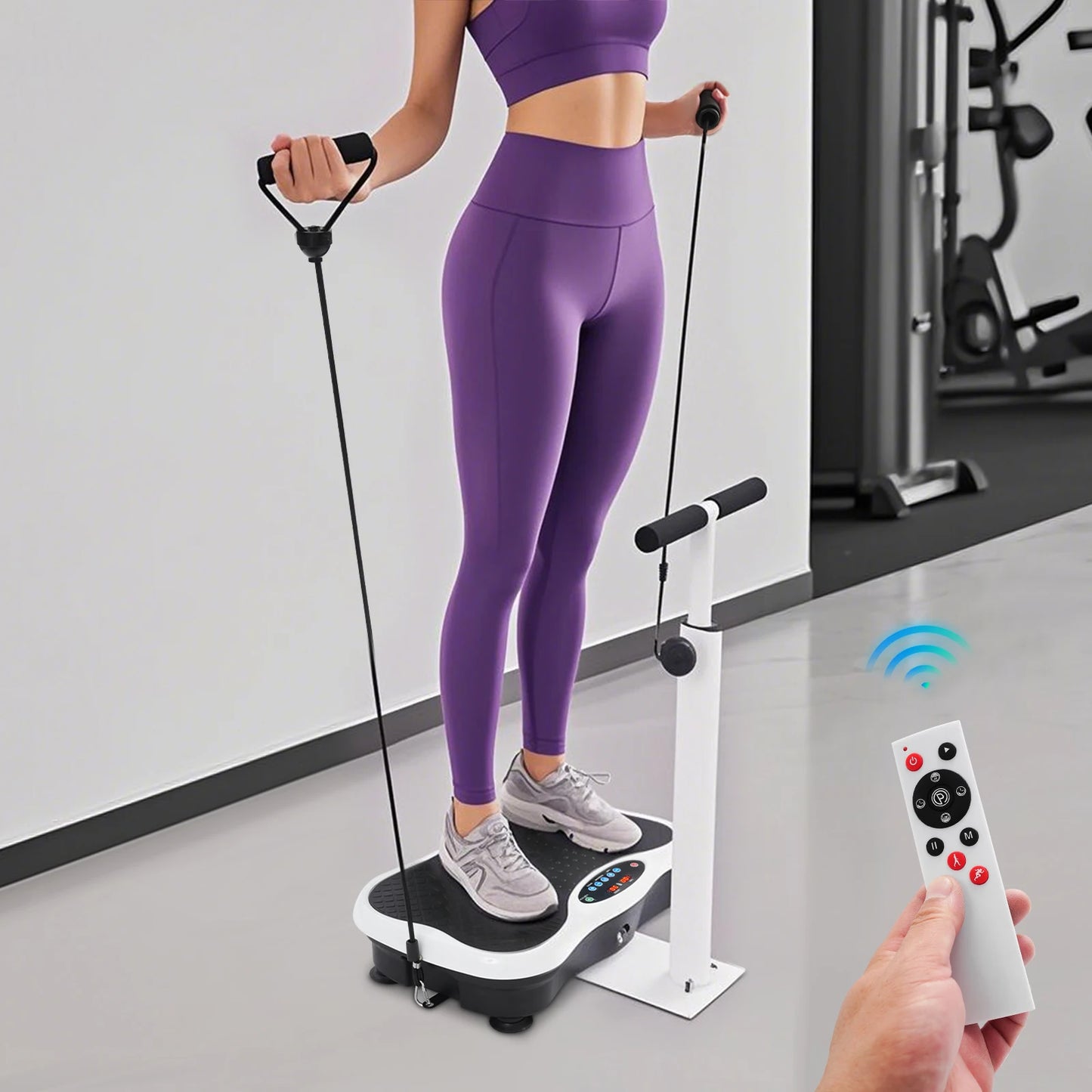 Vibration Plate Pro V3 | Vibration Plate Exercise Machine with Handrails, Full-body Workout Vibration Plate Equipment