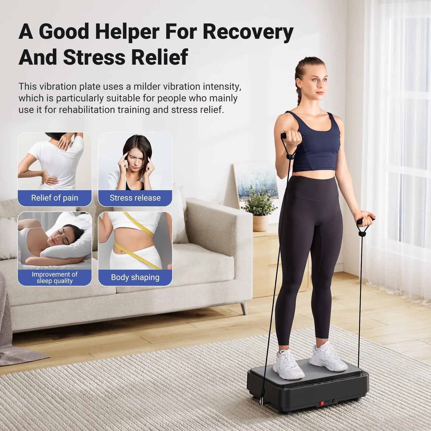 Vibration Plate Pro SE1 | For Pain Relief, Fat Burning, & Full-Body Wellness