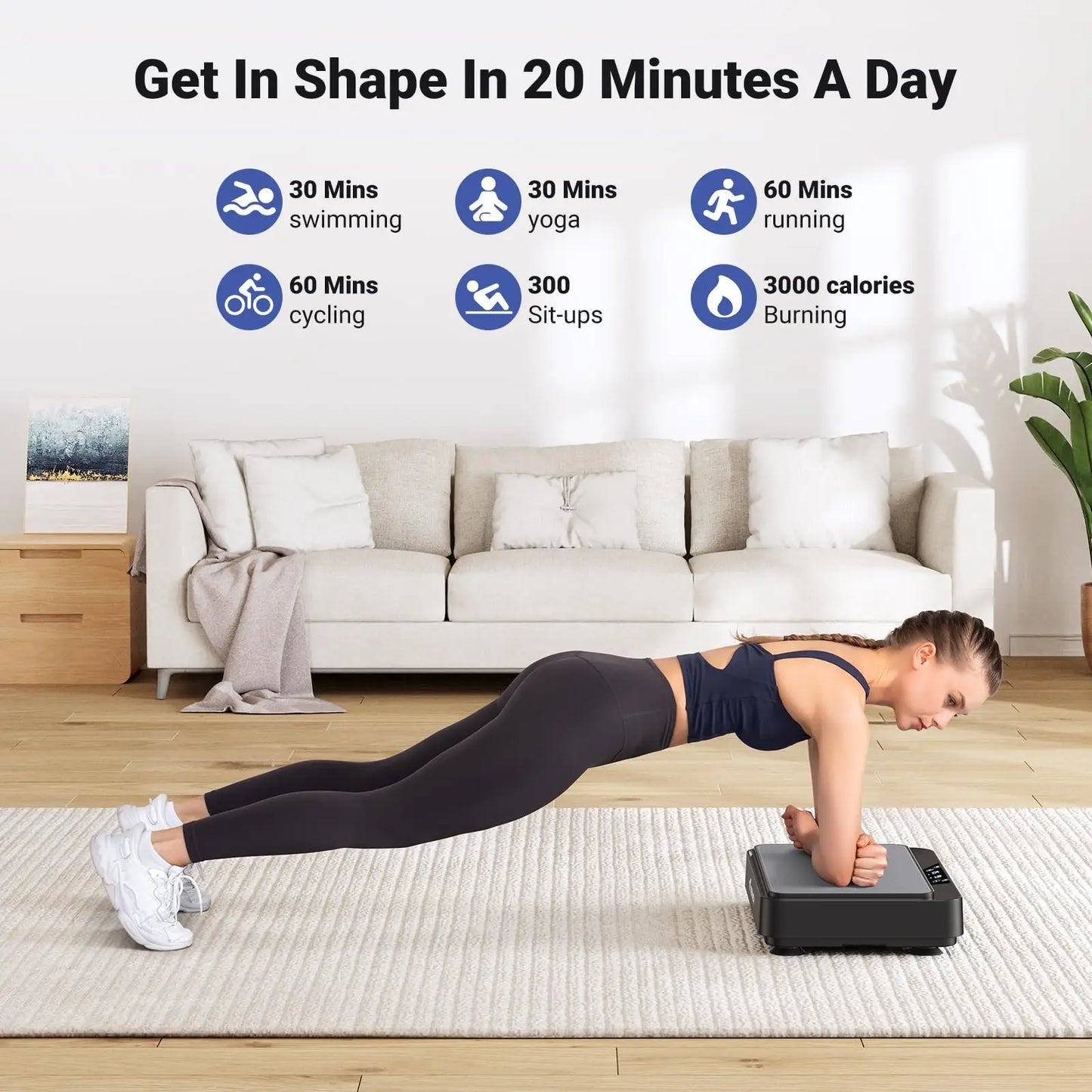 Vibration Plate Pro SE1 | For Pain Relief, Fat Burning, & Full-Body Wellness