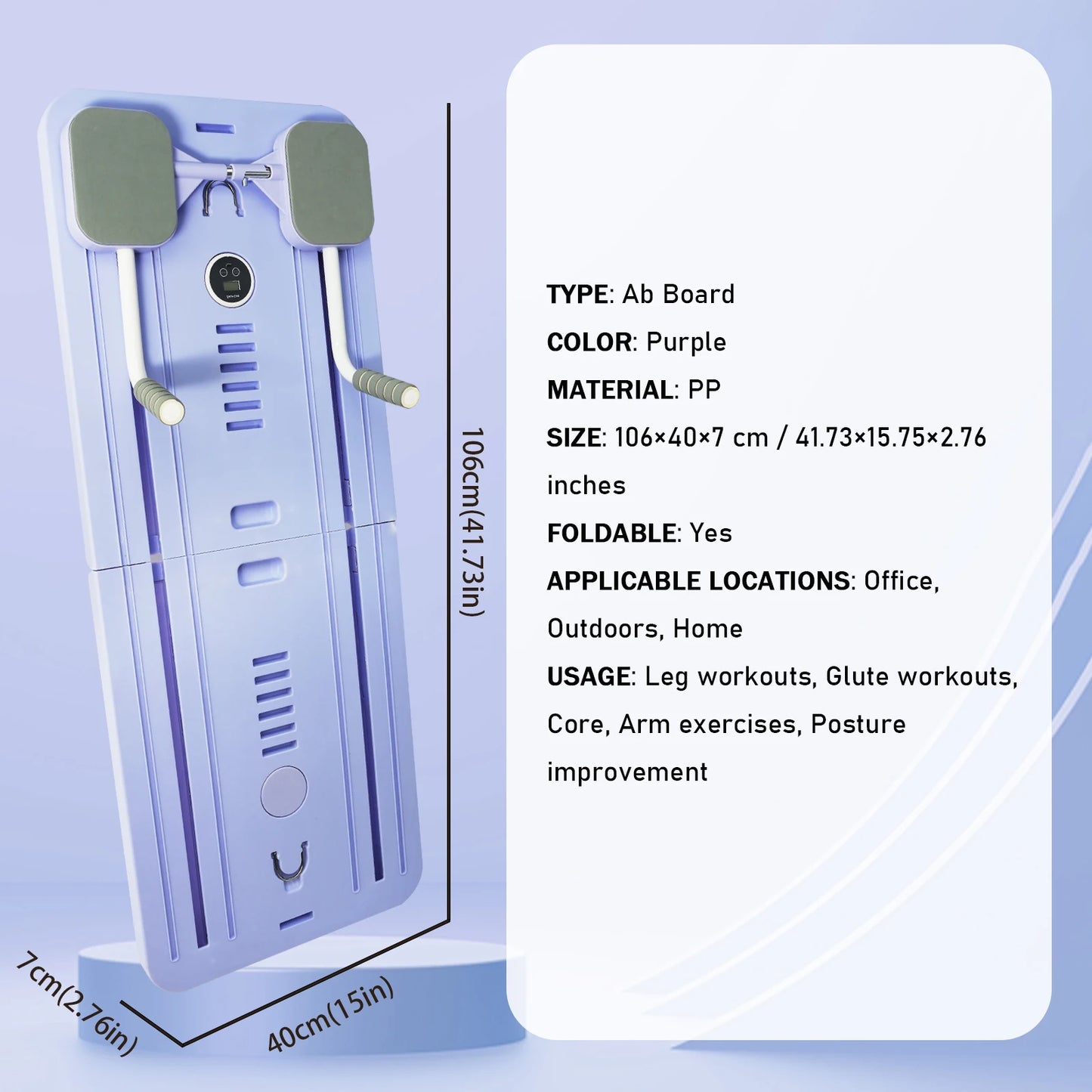 Pilates Reformer Board: 5-in-1 Foldable Home Gym for Core Strength