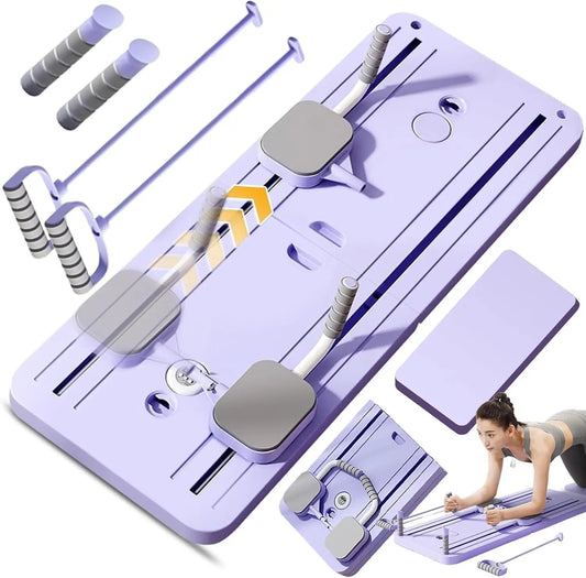 Pilates Reformer Board: 5-in-1 Foldable Home Gym for Core Strength