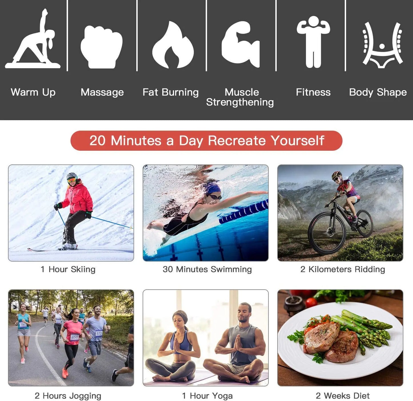 Muscle Stimulator Pro R9: Abs & Hip Toning for Home Fitness